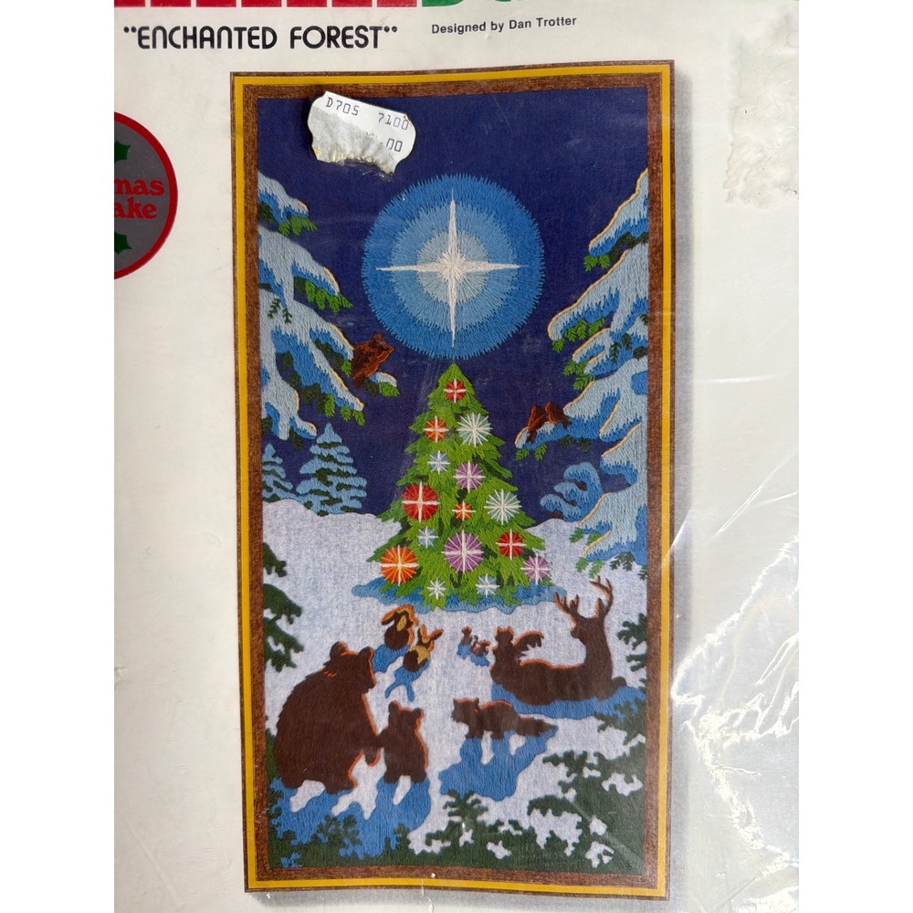 NWT Vintage 1980 Sunset Stitchery Enchanted Forest Crewel Kit 2083 Dan Trotter - Picture 6 of 7